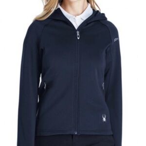 Women’s Black Spyder Frontier Zip Up Hooded Jacket, Med, NWT